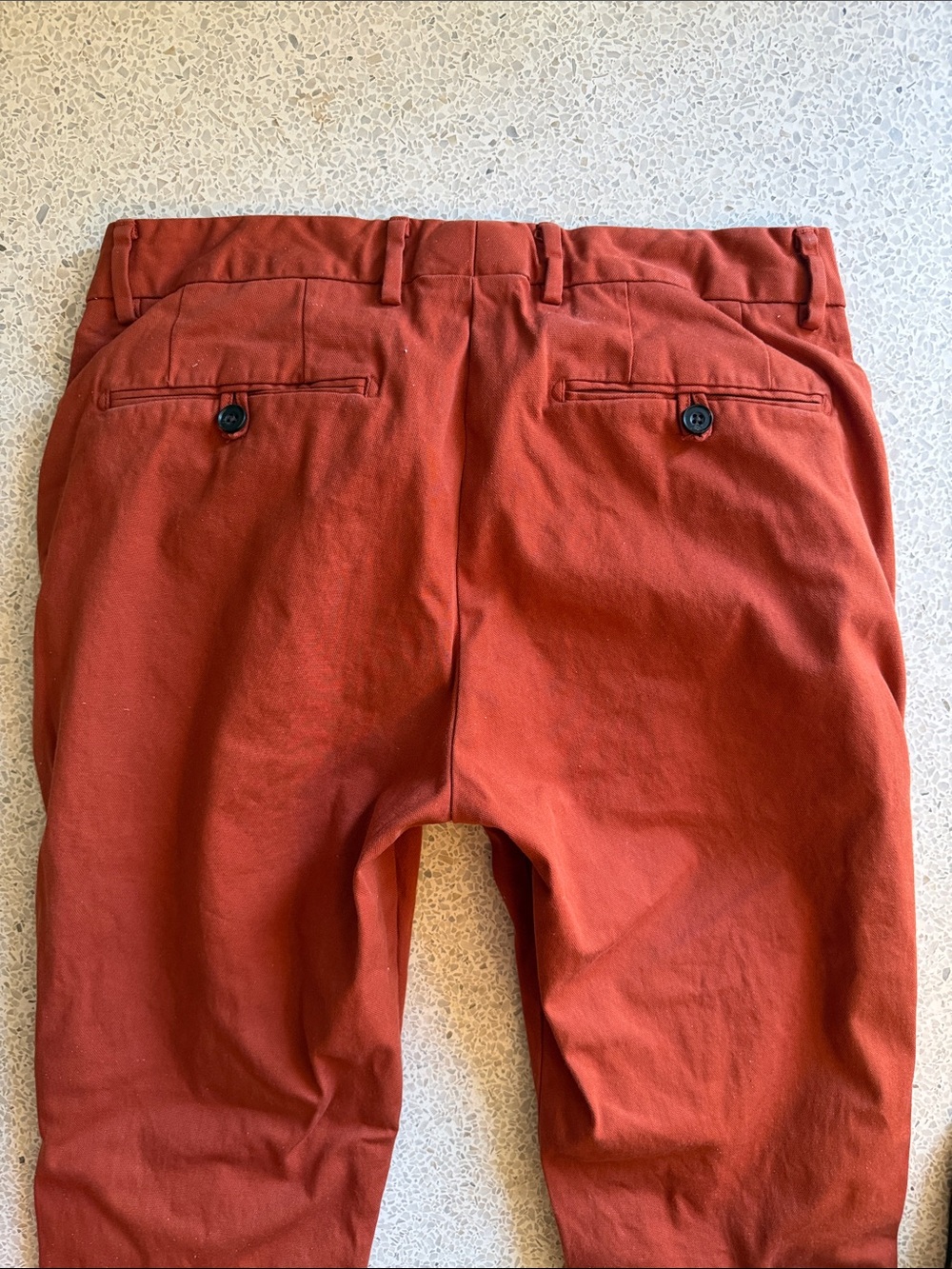 Bonobos Rust Orange Slim Taper Italian Chino Pants Like New 31 x 30 - Picture 6 of 12